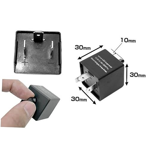 OSOLADY Jl Einstellbares Frequenz Blinker Relais Für Auto Und Schwarz Hochempfindliche Spannungsbereich Einfache Installation Und Lange von OSOLADY