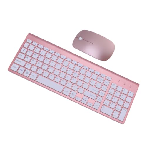 OSOLADY Kabelloses Tastatur Mausset Ultra Dünn Design für Büro Hochwertige Kunststoffoberfläche Farbdesign Einfache Aufbewahrung Präzise Bedienung OSOLADY Kabelloses Tastatur Mausset Ultra Dünn Design für Büro Hochwertige Kunststoffoberfläche Farbdesign Einfache Aufbewahrung Präzise Bedienung von OSOLADY