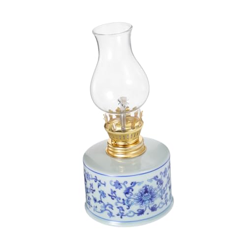 OSOLADY Kammeröllampe Aus Klarem Glas Petroleumlampe Dekorative Petroleumlaterne Für Innenbereich Vintage-öllaterne Klare Glas-windlicht Für Zuhause von OSOLADY