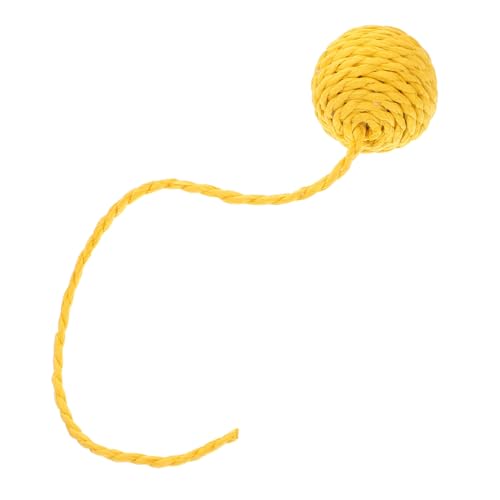 OSOLADY Katzenkauspielzeug Sisal mit Glocke und Langlebiger Katzenspielball aus Papierseil für Katzenspielbaum Zubehör Interaktives Katzenspielzeug für Kratzen OSOLADY Katzenkauspielzeug Sisal mit Glocke und Langlebiger Katzenspielball aus Papierseil für Katzenspielbaum Zubehör Interaktives Katzenspielzeug für Kratzen von OSOLADY