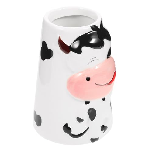 OSOLADY Keramik Hamster Wasserflasche Halter mit Kuhmuster Freistehend Kompakt Leicht Verschleißfest Geeignet für Kaninchen Trinkkessel Dekorativer Ständer für Kleine Haustiere OSOLADY Keramik Hamster Wasserflasche Halter mit Kuhmuster Freistehend Kompakt Leicht Verschleißfest Geeignet für Kaninchen Trinkkessel Dekorativer Ständer für Kleine Haustiere von OSOLADY