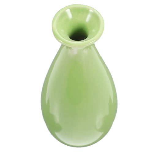 OSOLADY Keramische Kleine Vase Form Kreative Desktop Blumenvase für Home Office Dekoration für Pflanzen und Stilvolle Tischdeko Grün OSOLADY Keramische Kleine Vase Form Kreative Desktop Blumenvase für Home Office Dekoration für Pflanzen und Stilvolle Tischdeko Grün von OSOLADY