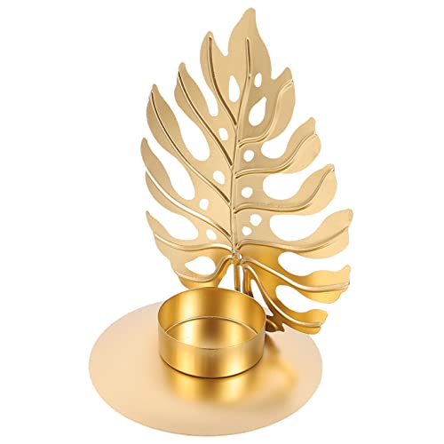 OSOLADY Kerzenhalter Blattform Kreative Kerzenständer Eisen Haushaltskerze Desktop Ornament Hochtemperaturbeständig von OSOLADY