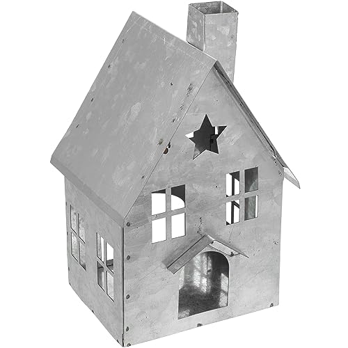 OSOLADY Kerzenhalter im Hausform Design Dekorativer Teelichthalter aus für Moderne Wohnzimmer Dekoration Langlebig und Hitzebeständig für Feste und Partys von OSOLADY