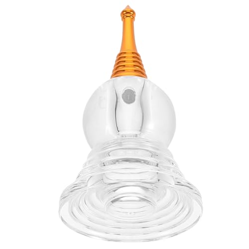 OSOLADY Kleinere Buddha Pagode Statue Aus Acryl Dekorative Tempelmodelle Für Feng Shui Heim Und Büro Handwerkskunst Mit Einzigartigen Details von OSOLADY