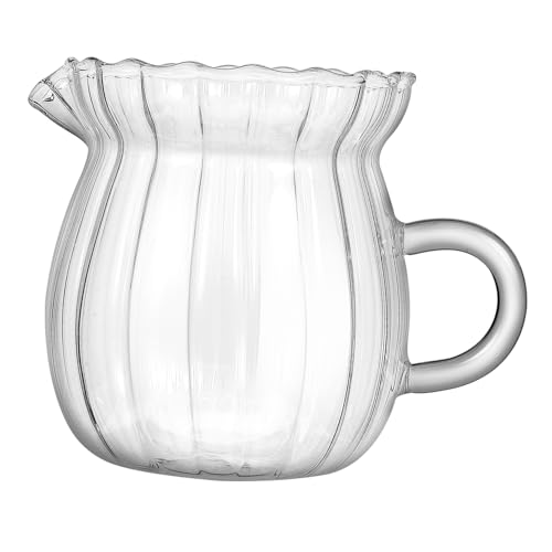 OSOLADY Kleines Milchkännchen aus Hochborosilikat für Milch Kaffee und Tee Elegantes Design zum Aufschäumen und Servieren für Küche OSOLADY Kleines Milchkännchen aus Hochborosilikat für Milch Kaffee und Tee Elegantes Design zum Aufschäumen und Servieren für Küche von OSOLADY