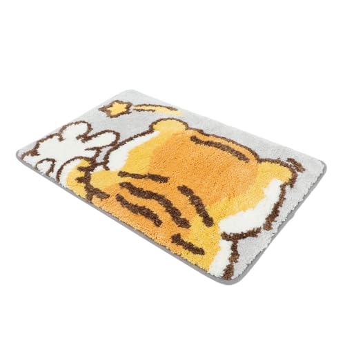 OSOLADY Kreative Fußmatte mit Cartoon Tiger rutschfeste Eingangsmatte für Wohnzimmer und Badezimmer Saugfähige und Waschbare Dekorationsmatte OSOLADY Kreative Fußmatte mit Cartoon Tiger rutschfeste Eingangsmatte für Wohnzimmer und Badezimmer Saugfähige und Waschbare Dekorationsmatte von OSOLADY
