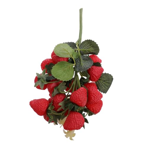 OSOLADY Künstliche Erdbeeren aus Hochwertigem Dekoration für Fotografie und Unterricht Leuchtendes Rot für Party Langlebig OSOLADY Künstliche Erdbeeren aus Hochwertigem Dekoration für Fotografie und Unterricht Leuchtendes Rot für Party Langlebig von OSOLADY