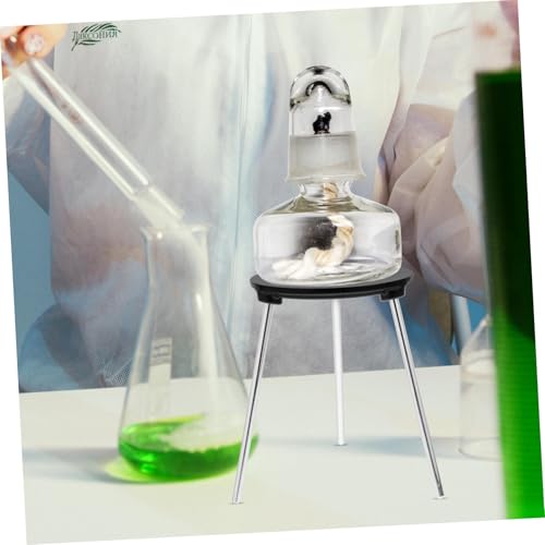 OSOLADY Laborstativ aus Metall Stabiles Dreibeiniges Alkoholbrenner Stativ für Schulchemie Sicherer Halter für Schüler und Lehrer Vielseitig und Langlebig für Laborversuche von OSOLADY