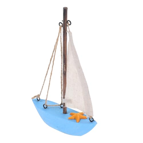 OSOLADY Mediterranes Segelboot Nautische Dekoration für Badezimmer Büro und Wohnzimmer Rustikale Küstendekoration Kreatives für Segelfans OSOLADY Mediterranes Segelboot Nautische Dekoration für Badezimmer Büro und Wohnzimmer Rustikale Küstendekoration Kreatives für Segelfans von OSOLADY