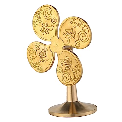 OSOLADY Messing Windmühle Statue Kreatives Glücksdekor für Desktop Skulptur für Büro und Zuhause Symbolisiert Wohlstand und Ist EIN von OSOLADY