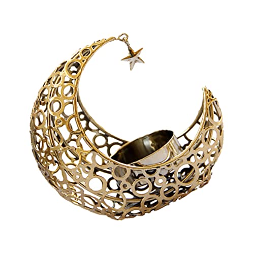 OSOLADY Metall Kerzenhalter im Mond Design Hohl Candleholder für Romantische Tischdekoration für Wohnzimmer Esszimmer und Besondere Anlässe OSOLADY Metall Kerzenhalter im Mond Design Hohl Candleholder für Romantische Tischdekoration für Wohnzimmer Esszimmer und Besondere Anlässe von OSOLADY