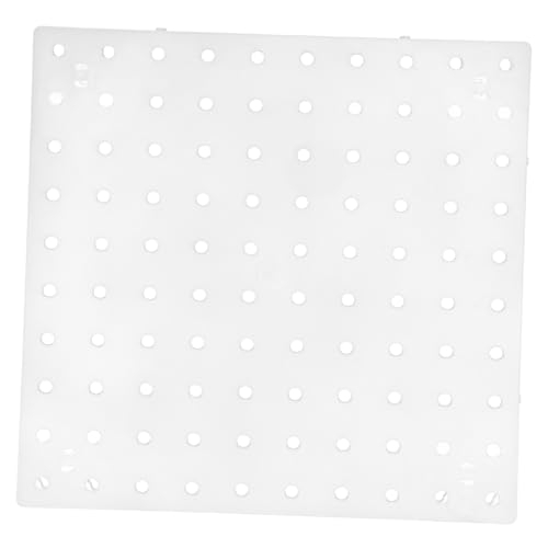 OSOLADY Metall Pegboard Wandpaneel Weiß Kleines Lochwand Organizer Wandmontage Werkstatt Lagerung für Küche Bad Wohnzimmer Einfach Installation Platzsparend von OSOLADY