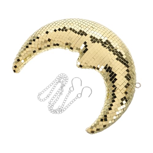 OSOLADY Mondförmige Hängende Discokugel-Dekoration Discokugel-mond-dekor Hängende Raumdekor Discokugel-dekor Für Heimdekoration von OSOLADY