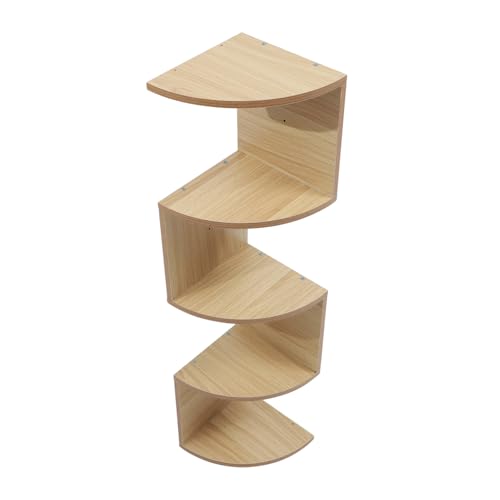 OSOLADY Multifunktionales Lagiges Holz Wandregal Kreatives Schwebendes Bücherregal Platzsparendes Wandmontage Storage Rack für Wohnzimmer Schlafzimmer Stabiles Haushalts Organizer von OSOLADY