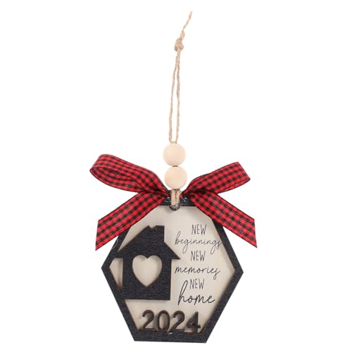 OSOLADY Neues Jahr Holz Ornament Hängendes Für Zuhause Stabil Und Langlebig Für Festlichkeiten Und Einfache Installation Für Jeden von OSOLADY