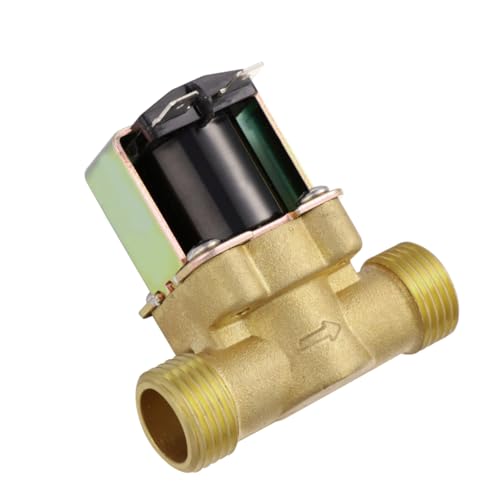 OSOLADY Normalerweise Geschlossenes Magnetventil aus Messing Elektrisches Solenoid Wasserzufuhrventil für Automatische Flüssigkeitskontrolle für Warm von OSOLADY