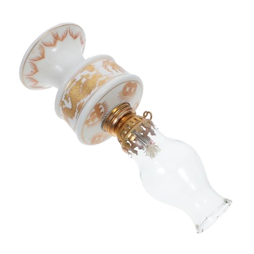 OSOLADY Antike Öllampe Vintage Petroleumlampe Retro Laterne Für Innenräume Dekorative Kerosinlampe Mit Handgriff Festliche Beleuchtung Für Zuhause Und Besondere Anlässe von OSOLADY