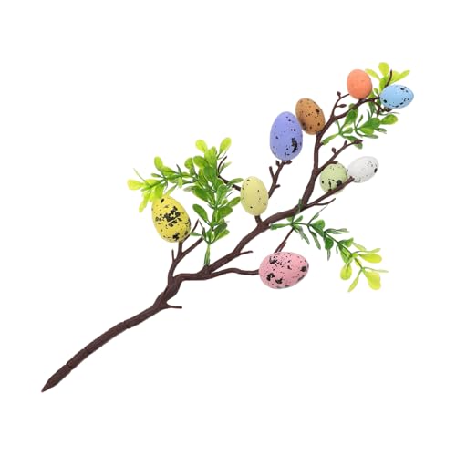 OSOLADY Ostern Dekorationszweig mit Gefleckten Eiern Langer Künstlicher Zweig für Stilvolle Frühlingsdeko für Partys Hotels und Zuhause OSOLADY Ostern Dekorationszweig mit Gefleckten Eiern Langer Künstlicher Zweig für Stilvolle Frühlingsdeko für Partys Hotels und Zuhause von OSOLADY