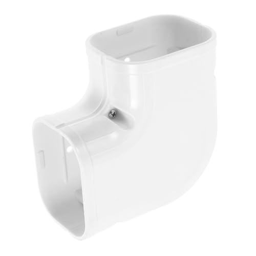 OSOLADY PVC Rohrbogen Rohrabdeckung Klimaanlagen Zubehör Schutz für Splitgerät Luftkanal Abdeckung Flexibel Zuschneidbar Einfache Montage Ästhetisches Design für Zentrale Klimaanlagen von OSOLADY