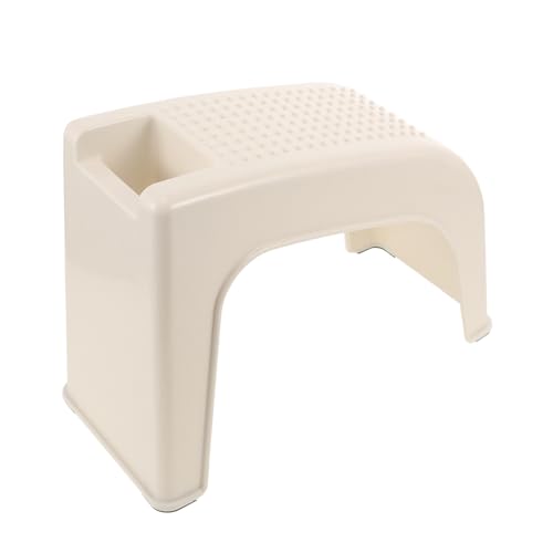OSOLADY Pedikürehocker fußhocker pediküre hocker Fußablage Fußstütze für Schönheitssalon Fußstützenhocker tritthocker Badewannenfußstütze Fußbank Nagellackhalterständer Plastik Weiß von OSOLADY