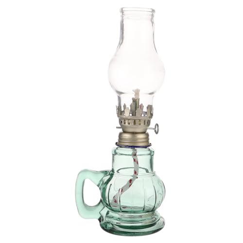 OSOLADY Petroleumlampe Aus Glas Für Heimgebrauch Vintage-kerosinlampe Für Schreibtisch Petroleumlampe Für Wohnzimmer Schlafzimmer Robust Und Langlebig von OSOLADY