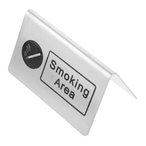 OSOLADY Raucherbereich Schild Tischschild Raucherbereich Indikator Raucherbereich Karten Raucherbereich Schreibtischschild Raucherschild Tischschild Tischkarten Raucherbereich Tischtafel von OSOLADY