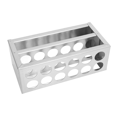 OSOLADY Reagenzglasgestell Aus Edelstahl Für Röhrchenhalter Wiederverwendbares Aufbewahrungsständer Für Probenröhrchen Und Reagenzgläser Leicht Zu Reinigen Und Tragbar OSOLADY Reagenzglasgestell Aus Edelstahl Für Röhrchenhalter Wiederverwendbares Aufbewahrungsständer Für Probenröhrchen Und Reagenzgläser Leicht Zu Reinigen Und Tragbar von OSOLADY