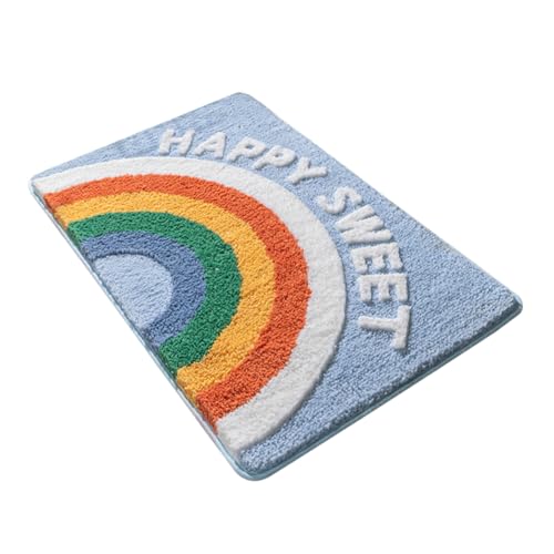 OSOLADY Badezimmerteppich Regenbogen Badematte Teppich Nicht-Familien-duschmatten Heimteppiche von OSOLADY