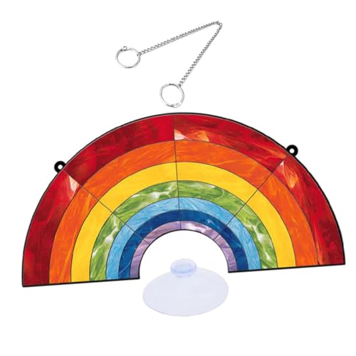 OSOLADY Regenbogen Hängeornament aus Dekoratives Wandbehang für Fenster und Veranda Langlebige und Einfache Installation für Festliche Anlässe und Warme OSOLADY Regenbogen Hängeornament aus Dekoratives Wandbehang für Fenster und Veranda Langlebige und Einfache Installation für Festliche Anlässe und Warme von OSOLADY