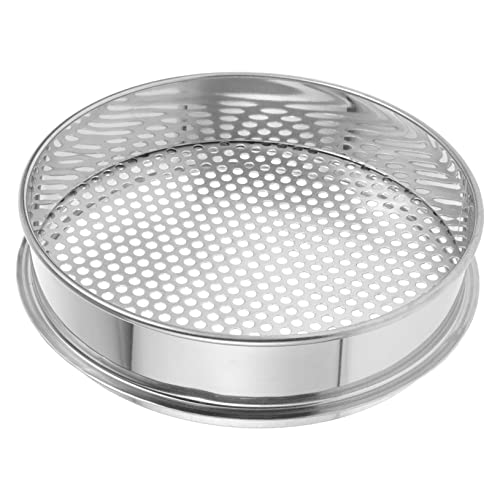 OSOLADY Rundes Edelstahlsieb für Bodenklassifizierung mit Löchern für Gartenarbeiten von Erde Kaffeebohnen Stapelbar Langlebig OSOLADY Rundes Edelstahlsieb für Bodenklassifizierung mit Löchern für Gartenarbeiten von Erde Kaffeebohnen Stapelbar Langlebig von OSOLADY