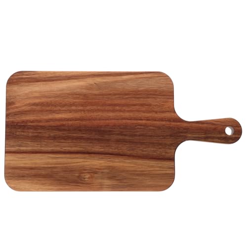 OSOLADY Schneidebrett aus Echtem Holz mit Griff Doppelseitiges Küchenbrett für Fleisch und Gemüse Elegantes Servierbrett für Besondere Anlässe Spülmaschinenfest von OSOLADY