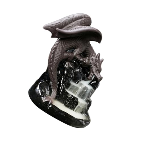 OSOLADY Schwarze Glasur Pterosaurier Ornamente Brenner Drachen Holzkohle Weihrauch Räuchergefäß aus Keramik Keramikdrache Black OSOLADY Schwarze Glasur Pterosaurier Ornamente Brenner Drachen Holzkohle Weihrauch Räuchergefäß aus Keramik Keramikdrache Black von OSOLADY