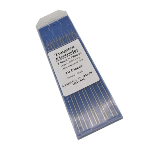 OSOLADY Schweißelektrode Cerium Wolframstab mit Zuverlässigem Lichtbogen Niedrigem Abbrand Geeignet Edelstahllegierungen Hohe Rekristallisationstemperatur Langlebig für Zufällige Farbe von OSOLADY