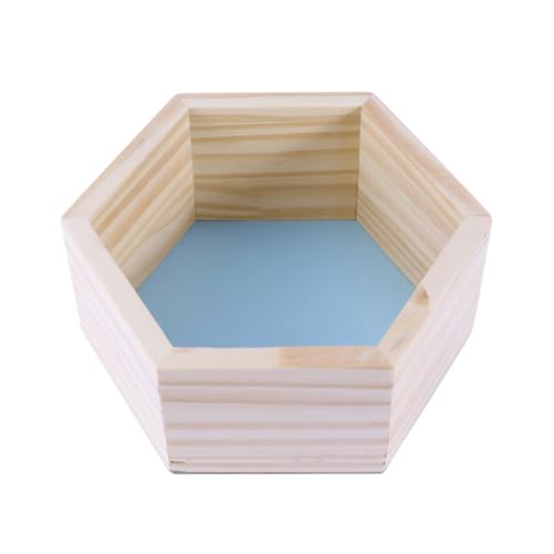 OSOLADY Sechseckiges Wandmontiertes Holzregal aus Massivem Kiefernholz Kleines Blaues Kinderzimmer Deko Element Robustes Aufbewahrungsregal für Bücher und Accessoires OSOLADY Sechseckiges Wandmontiertes Holzregal aus Massivem Kiefernholz Kleines Blaues Kinderzimmer Deko Element Robustes Aufbewahrungsregal für Bücher und Accessoires von OSOLADY