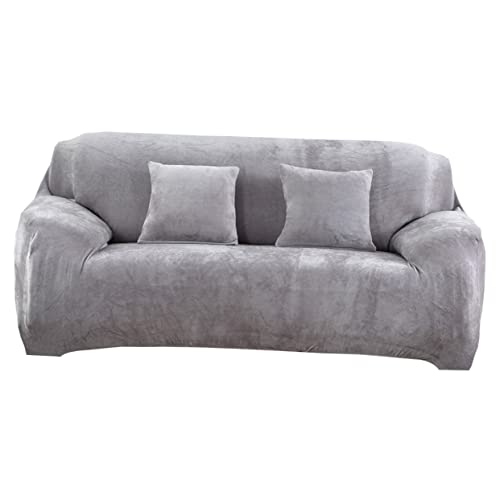 OSOLADY Sofabezug-Set Schonbezug-Set Stretch-sofabezug Sofaschutz Silbergrau Pflegeleicht Farbecht Und Schmutzabweisend von OSOLADY
