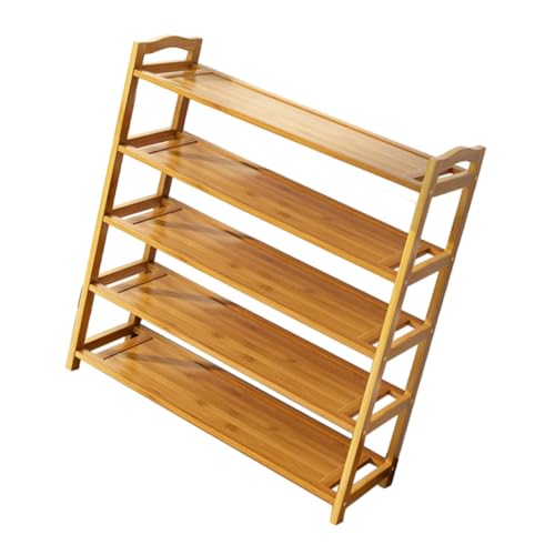 OSOLADY Stufiges Holz Schuhregal Freistehend Stabiles Schuhständer für Eingangsbereich Balkon Flur Multifunktional als Schuhablage und Regal Organizer OSOLADY Stufiges Holz Schuhregal Freistehend Stabiles Schuhständer für Eingangsbereich Balkon Flur Multifunktional als Schuhablage und Regal Organizer von OSOLADY