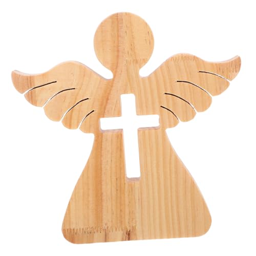 OSOLADY Taufgeschenk Engel Ornamente Engelsstatue Engelsstatuen und Figuren Statuen des Engelsgartens holzkreuz Holzstatue Holzhandwerk Schreibtisch-Engel- hölzern Khaki OSOLADY Taufgeschenk Engel Ornamente Engelsstatue Engelsstatuen und Figuren Statuen des Engelsgartens holzkreuz Holzstatue Holzhandwerk Schreibtisch-Engel- hölzern Khaki von OSOLADY