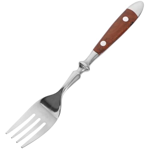 OSOLADY Teegabel mit Holzgriff Dessertgabel für Dinner Kuchen Spülmaschinenfest Teiliges für Festliche Anlässe von OSOLADY