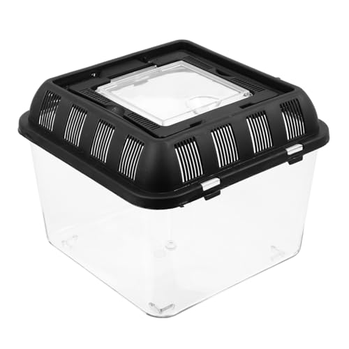 OSOLADY Transparente Reptilien futterbox aus Acryl Tragbare Aufzuchtbox mit Belüftung Komfortables Terrarium für Amphibien Spinnen Frösche und Kleine Schlangen Einfach zu Beobachten OSOLADY Transparente Reptilien futterbox aus Acryl Tragbare Aufzuchtbox mit Belüftung Komfortables Terrarium für Amphibien Spinnen Frösche und Kleine Schlangen Einfach zu Beobachten von OSOLADY