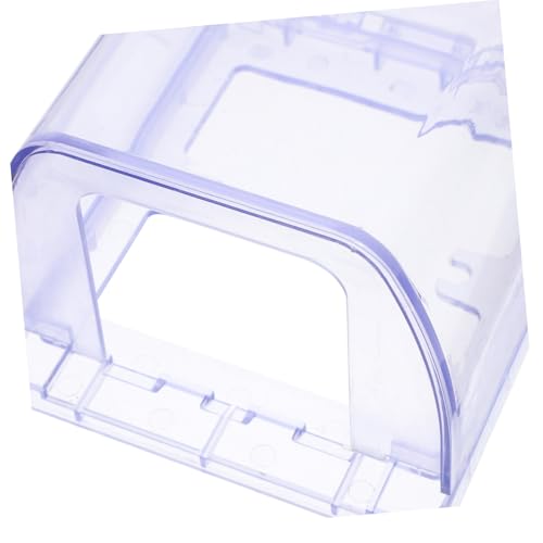 OSOLADY Transparente Wasserdichte Steckdosenbox Extra und Spritzwassergeschützte Steckdosenschutz für Badezimmer Außensteckdose Kompatibel und Robuste Kunststoffabdeckung von OSOLADY