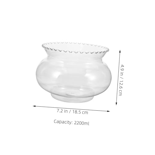 OSOLADY Transparenter Kleiner Runder Kunststoff Fischschale Unzerbrechliches Aquarium für Betta Fische Vielseitiger Hydroponik Topf Dekorative Tischdekoration für Büro und Party OSOLADY Transparenter Kleiner Runder Kunststoff Fischschale Unzerbrechliches Aquarium für Betta Fische Vielseitiger Hydroponik Topf Dekorative Tischdekoration für Büro und Party von OSOLADY