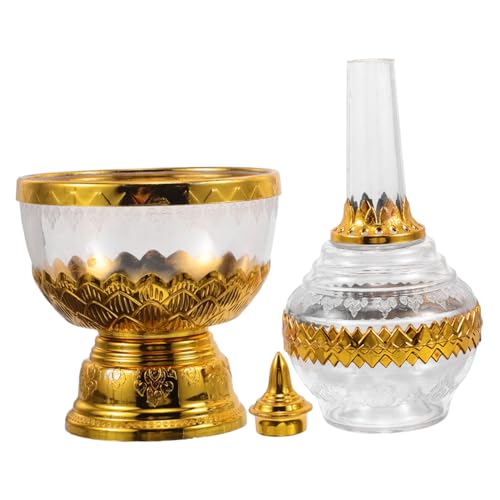 OSOLADY Tropfflasche für Andachtsrituale für Taufzeremonien Kultur Inspiriertes Design Transparenter Wasserbecher mit Kulturellem Flair für Gebete von OSOLADY