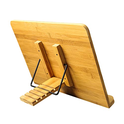 OSOLADY Verstellbarer Holz Buchständer Desktop Leseständer Klappbar Multifunktional für Bücher Tablets Musiknoten Zuhause Büro von OSOLADY