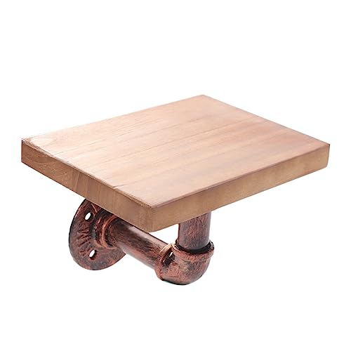 OSOLADY Vintage Holz Wandregal Retro Wanddekoration mit Variabler Holzfarbe als Bücherregal oder Wäscheaufhänger für Modernen von OSOLADY