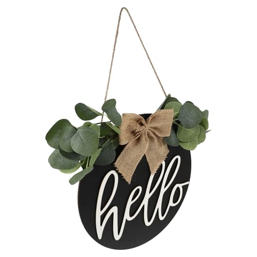 OSOLADY Willkommen Holzschild für Tür Ländlicher Runde Dekoration Hello Begrüßungsschild für Innen und Außenbereich für Zuhause und Geschäfte OSOLADY Willkommen Holzschild für Tür Ländlicher Runde Dekoration Hello Begrüßungsschild für Innen und Außenbereich für Zuhause und Geschäfte von OSOLADY