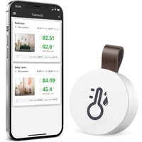 Bluetooth-Innenhygrometer-Thermometer, Mini-Innenthermometer, Temperaturüberwachungssensor, digitales Hygrometer für Zuhause, Büro, Bluetooth-Innenhygrometer-Thermometer, Mini-Innenthermometer, Temperaturüberwachungssensor, digitales Hygrometer für Zuhause, Büro, von OSQI
