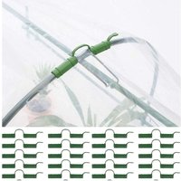 20 Stück Gewächshausklemmen, Gewächshausrahmenrohrklemmen, Gewächshausfolienklemmen, Gewächshausklemmen, Gewächshausrohrklemmen, Schattennetzklemmen, von OSQI