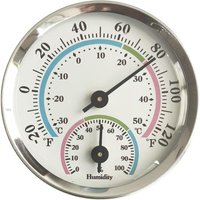 Thermo-Hygrometer, Temperatur-Hygrometer, Innenthermometer und Innen-Hygrometer, für drinnen oder draußen, hochtemperaturbeständig (Farbe) von OSQI