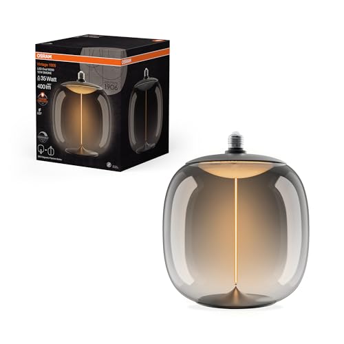 OSRAM LEDVANCE 836327 Vintage 1906 LED CLASSIC Oval D250W FILSmoke 45 DIM 12W/818 E27 1906LBOVLD 12W-818 230VSMMAG E27FS1OSRAM, 12 W, 230 V, Multicolor OSRAM LEDVANCE 836327 Vintage 1906 LED CLASSIC Oval D250W FILSmoke 45 DIM 12W/818 E27 1906LBOVLD 12W-818 230VSMMAG E27FS1OSRAM, 12 W, 230 V, Multicolor von OSRAM LEDVANCE